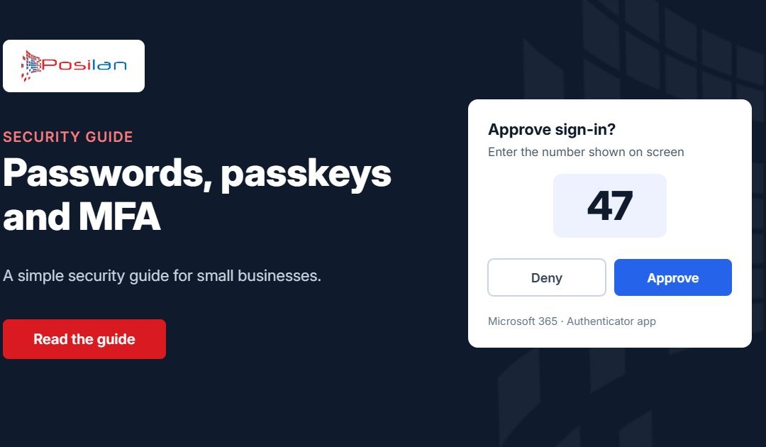 Passwords, passkeys and MFA: a sign-in approval request using number matching